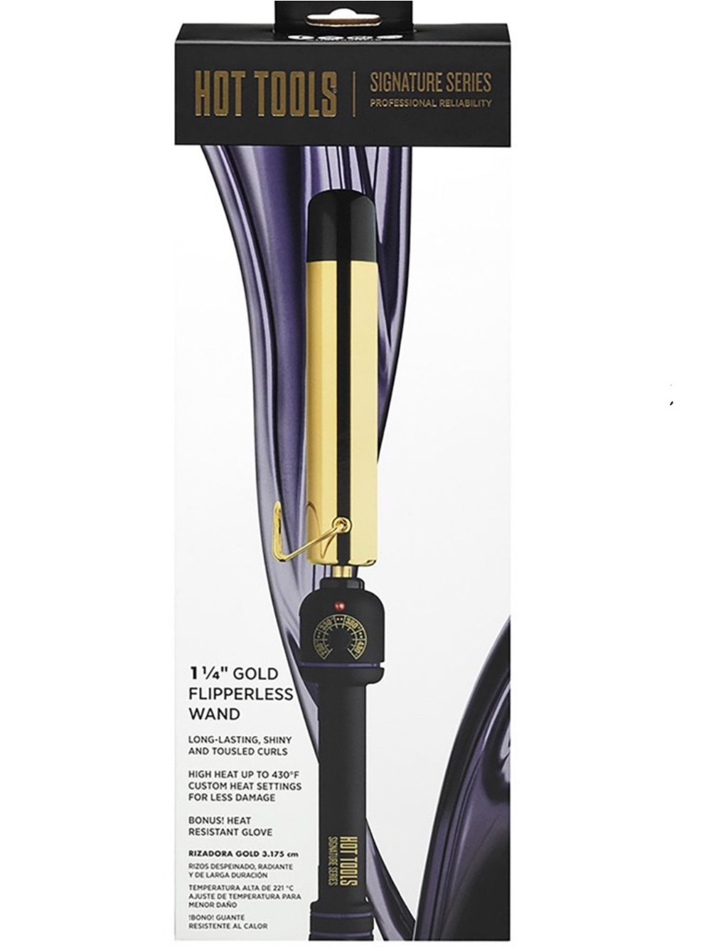 Hot Tools Signature Series 1¼" Gold Flipperless Wand
